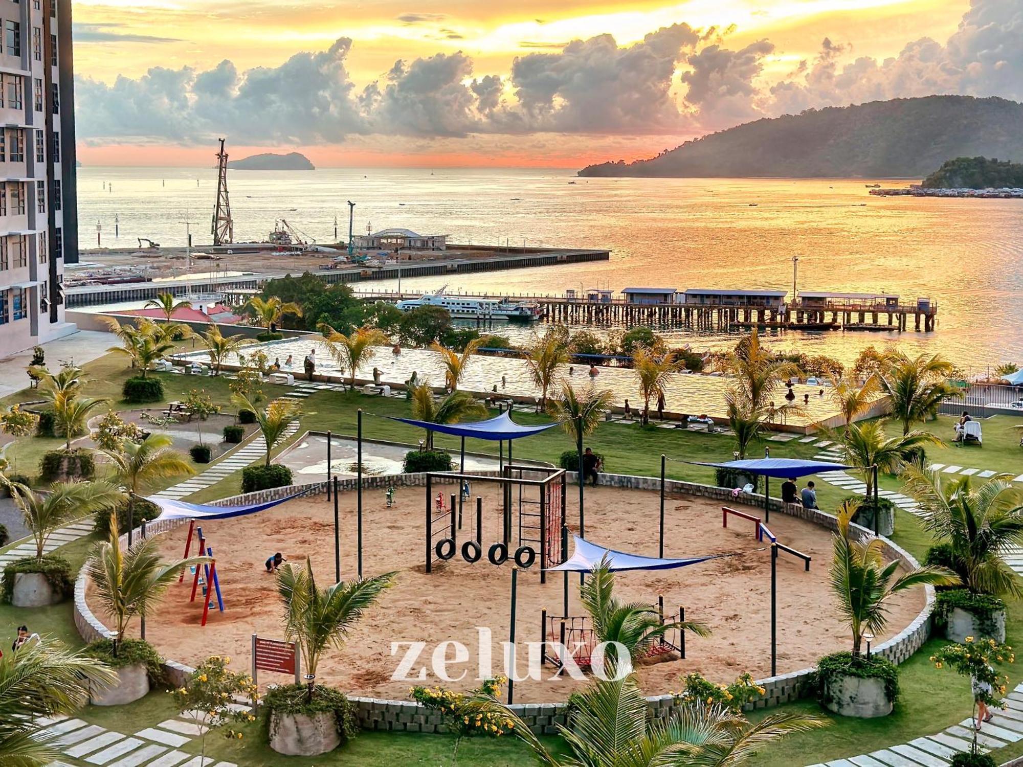 #5 Jesselton Quay City Pads Seaview By Zeluxo Kota Kinabalu Ngoại thất bức ảnh
